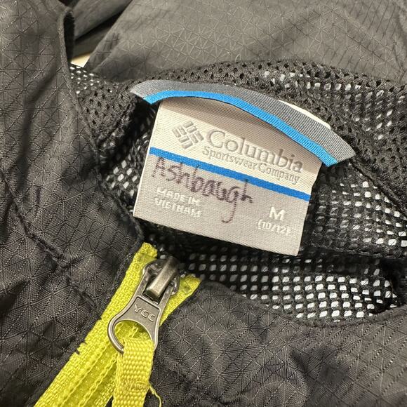 Columbia Black Windbreaker Hooded Jacket - Picture 6 of 7